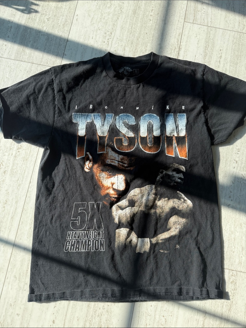Black Graphic Tyson Heavyweight Champion T-Shirt